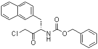 CAS # 128019-71-6, N-[(1S)-3-Chloro-1-(2-naphthalenylmethyl)-2-oxopropyl]carbamic acid phenylmethyl ester