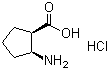 CAS # 128110-37-2, (1R,2S)-(-)-2-Amino-1-cyclopentanecarboxylic acid hydrochloride, (1R,2S)-Cispentacin hydrochloride