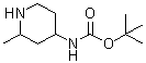 N-(2-Methyl-4-piperidinyl)carbamic acid 1,1-dimethylethyl ester molecular structure (CAS 1281674-64-3)
