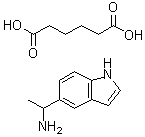 1-(1H-Indol-5-yl)ethanamine adipate molecular structure (CAS 1282097-87-3)