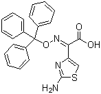 structure of CAS# 128438-01-7, (Z)-2-(2-氨基噻唑-4-基)-2-三苯甲氧亚氨基乙酸