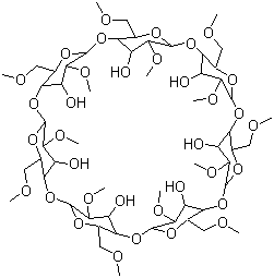 beta-Cyclodextrin methyl ethers molecular structure (CAS 128446-36-6)