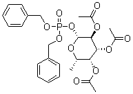 CAS # 128473-05-2, 6-Deoxy-beta-L-galactopyranose 2,3,4-triacetate 1-[bis(phenylmethyl) phosphate]