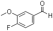 structure of CAS# 128495-46-5, 4-Fluoro-3-methoxybenzaldehyde