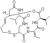 structure of CAS# 128517-07-7, Romidepsin