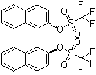 structure of CAS# 128544-05-8, (S)-(+)-1,1'-联-2-萘酚二(三氟甲磺酸酯)
