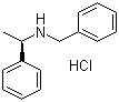 (R)-N-苄基-1-苯乙胺盐酸盐分子结构 (CAS 128593-66-8)