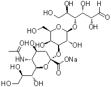 CAS # 128596-80-5, O-(N-Acetyl-alpha-neuraminosyl)-(2→3)-O-beta-D-galactopyranosyl-(1→4)-D-glucose monosodium salt