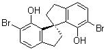 structure of CAS# 1286189-15-8, (1R)-6,6'-二溴-2,2',3,3'-四氢-1,1'-螺双[1H-茚]-7,7'-二醇