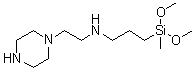 CAS 登录号：128644-51-9, N-[3-(二甲氧基甲基硅烷基)丙基]-1-哌嗪乙胺