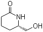 structure of CAS# 128726-47-6, (+)-6-(Hydroxymethyl)-2-piperidinone
