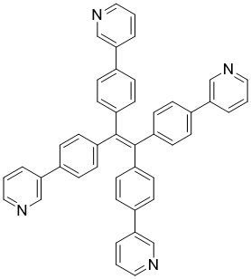 structure of CAS# 1287777-24-5, 1,1,2,2-Tetrakis(4-(pyridin-3-yl)phenyl)ethene