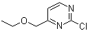 2-氯-4-(乙氧基甲基)嘧啶分子结构 (CAS 1289385-59-6)