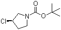 structure of CAS# 1289585-27-8, (3R)-3-氯-1-吡咯烷甲酸叔丁酯