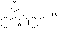 盐酸哌立度酯分子结构 (CAS 129-77-1)