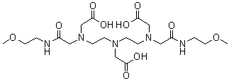 CAS # 129009-83-2, Versetamide, MP 1196, N,N-Bis[2-[[(Carboxymethyl)[(2-methoxyethyl)carbamoyl]methyl]amino]ethyl]glycine