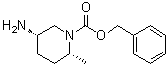structure of CAS# 1290191-65-9, (2R,5S)-5-Amino-2-methyl-1-piperidinecarboxylic acid phenylmethyl ester