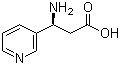 (S)-3-Amino-3-(pyridin-3-yl)propanoic acid molecular structure (CAS 129043-04-5)