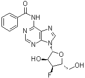 3'-脱氧-3'-氟-N6-苯甲酰基腺苷分子结构 (CAS 129054-67-7)