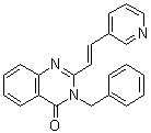 3-(Phenylmethyl)-2-[(1E)-2-(3-pyridinyl)ethenyl]-4(3H)-quinazolinone molecular structure (CAS 1290541-46-6)