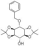 structure of CAS# 129094-34-4, 1,2:4,5-Bis-O-(1-methylethylidene)-DL-chiro-inositol 6-benzoate
