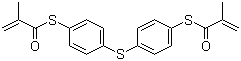 Bis(4-methacryloylthiophenyl) sulfide molecular structure (CAS 129283-82-5)