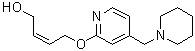 CAS 登录号：129622-98-6, (2Z)-4-[[4-(1-哌啶基甲基)-2-吡啶基]氧基]-2-丁烯-1-醇