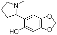 6-(1-Methyl-2-pyrrolidinyl)-1,3-benzodioxol-5-ol molecular structure (CAS 1296674-47-9)
