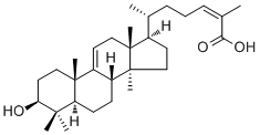 3-Hydroxylanost-9(11),24-dien-26-oic acid molecular structure (CAS 129724-83-0)