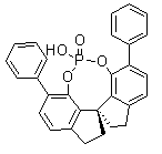 (11aR)-10,11,12,13-Tetrahydro-5-hydroxy-3,7-diphenyl-diindeno[7,1-de:1',7'-fg][1,3,2]dioxaphosphocin-5-oxide molecular structure (CAS 1297613-72-9)