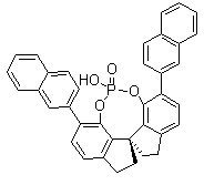 (11aR)-10,11,12,13-Tetrahydro-5-hydroxy-3,7-di-2-naphthalenyl-diindeno[7,1-de:1',7'-fg][1,3,2]dioxaphosphocin-5-oxide molecular structure (CAS 1297613-74-1)
