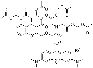 Rhod-2 AM molecular structure (CAS 129787-64-0)