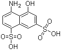 1-Amino-8-naphthol-4,6-disulfonic acid molecular structure (CAS 130-23-4)