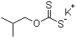 异丁基黄原酸钾分子结构 (CAS 13001-46-2)