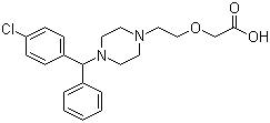 structure of CAS# 130018-77-8, 左西替利嗪