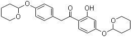CAS # 130064-21-0, 1,2-(2'-Hydroxyl-4',4''-bis-alpha-pyranol)diphenylethanone, 1-[2-Hydroxy-4-[(tetrahydro-2H-pyran-2-yl)oxy]phenyl]-2-[4-[(tetrahydro-2H-pyran-2-yl)oxy]phenyl]ethanone