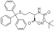 CAS 登录号：1301706-43-3, N-[叔丁氧羰基]-S-(三苯基甲基)-D-高半胱氨酸
