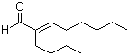 2-Butyl-2-octenal molecular structure (CAS 13019-16-4)