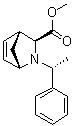 structure of CAS# 130194-96-6, Methyl (1S,3S,4R)-2-((1R)-1-phenylethyl)-2-azabicyclo[2.2.1]hept-5-ene-3-carboxylate