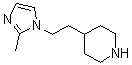 4-[2-(2-Methyl-1H-imidazol-1-yl)ethyl]piperidine molecular structure (CAS 130516-99-3)