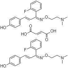 structure of CAS# 130580-02-8, 富马酸依利色林