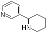 structure of CAS# 13078-04-1, 3-(2-Piperidinyl)pyridine