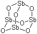 structure of CAS# 1309-64-4, Diantimony trioxide