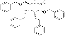 structure of CAS# 13096-62-3, 2,3,4,6-Tetra-O-benzyl-D-glucono-1,5-lactone