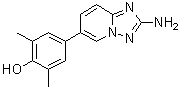 CAS 登录号：1309682-18-5, 4-(2-氨基[1,2,4]三唑并[1,5-a]吡啶-6-基)-2,6-二甲基苯酚