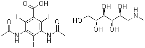泛影酸葡甲胺分子结构 (CAS 131-49-7)