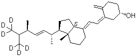 CAS 登录号：1311259-89-8, 维他命 D2-[26,26,26,27,27,27]-d<sub>6</sub>