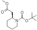 CAS # 131134-77-5, (S)-2-[(Methoxycarbonyl)methyl]piperidine-1-carboxylic acid tert-butyl ester, 1,1-Dimethylethyl (2S)-2-[2-(methyloxy)-2-oxoethyl]-1-piperidinecarboxylate