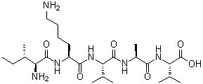 CAS # 131167-89-0, L-Isoleucyl-L-lysyl-L-valyl-L-alanyl-L-valine
