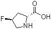 structure of CAS# 131176-02-8, (2R,4S)-4-Fluoropyrrolidine-2-carboxylic acid